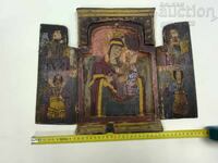 Veche icoană de casă triptic Târgoviște