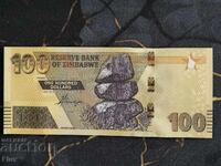 Τραπεζογραμμάτιο - Ζιμπάμπουε - 100 δολάρια UNC | 2020