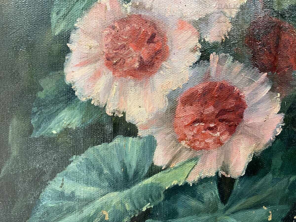 Tablou vechi ulei pe pânză 93/39cm - 6