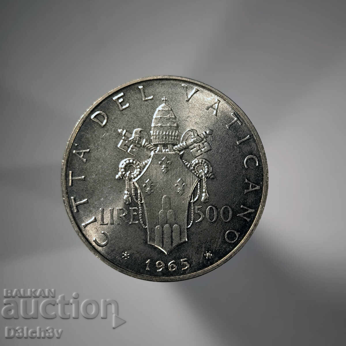 500 lire 1965 Vatican * Paul VI * Argint 0.835 500 lire 1965 Vatican * Paul VI * Argint 0.835