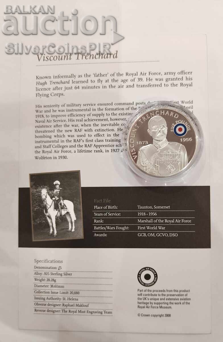 Argint 5 Lire 2008 Forțele Aeriene Regale - 5