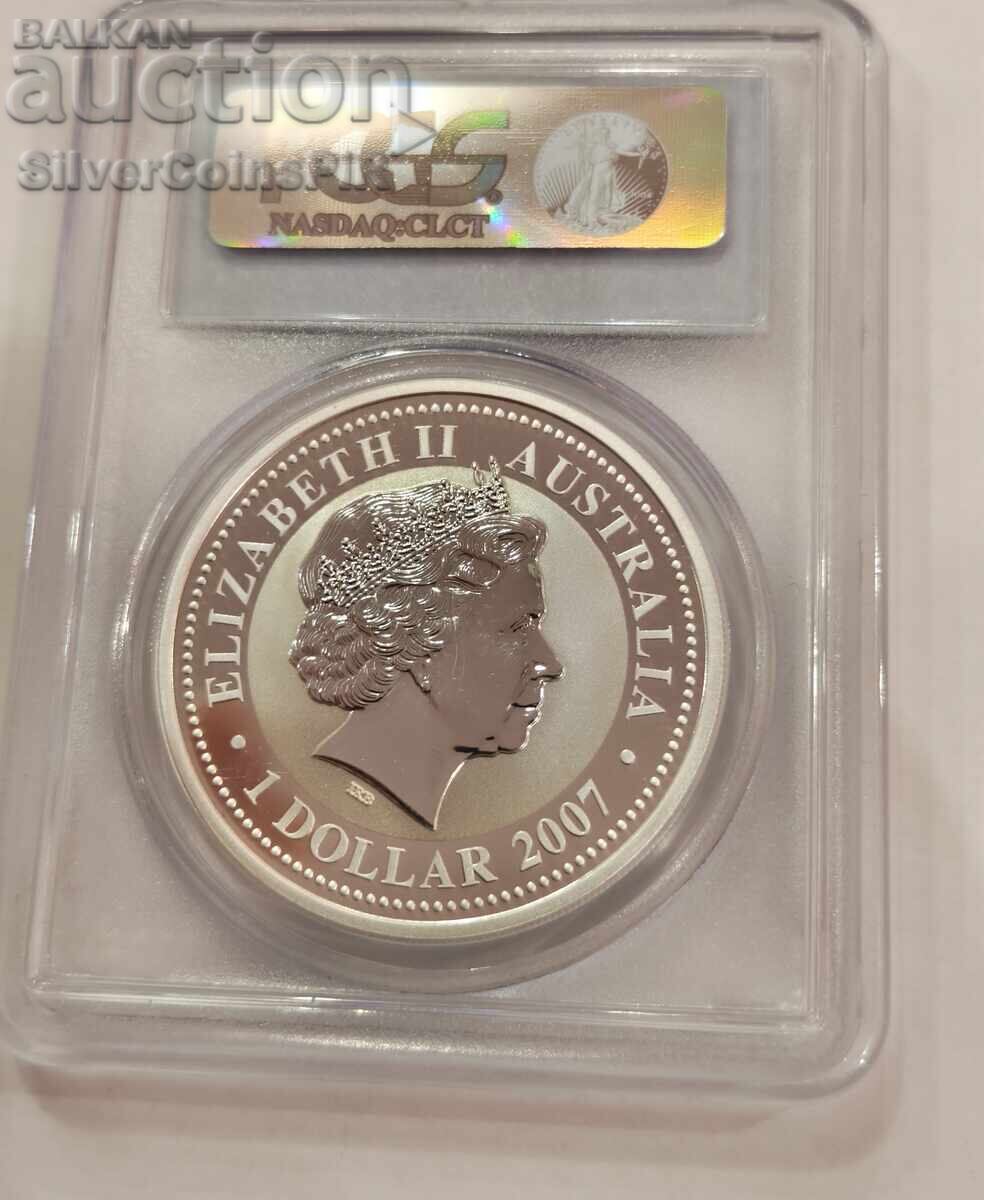 Παράδοση Ασήμι 1 oz Έτος του Βοδιού 2009 PCGS MS69 Lunar Αυστραλία