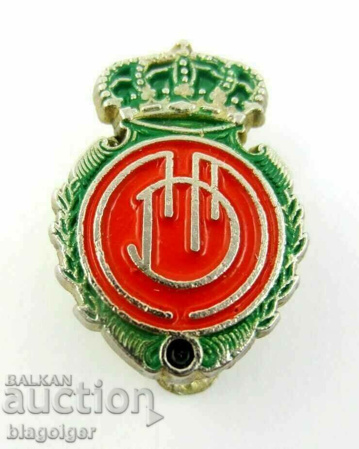 insignă veche de fotbal- MALLORCA SPANIA- BUTTONELLA