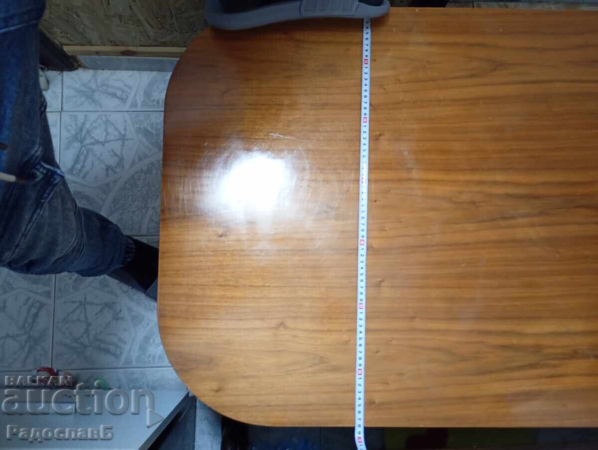 Masă mare de sufragerie retro (150 cm) din lemn masiv – Nuc / S - 6 Masă mare de sufragerie retro (150 cm) din lemn masiv – Nuc / S - 6