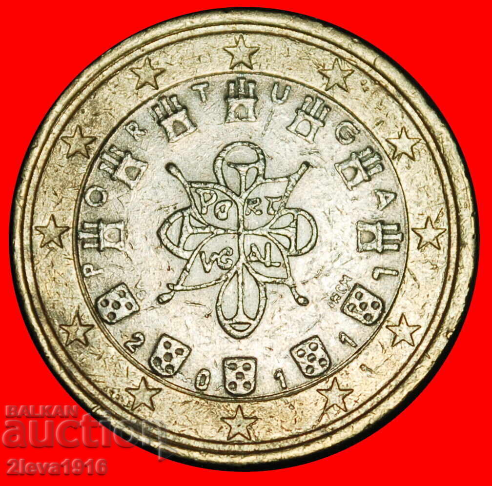 Ⰺ НЕФАЛИЧНИ (2008-2025): ПОРТУГАЛИЯ ★ 1 ЕВРО 2011 ПЕЧАТ 1144!