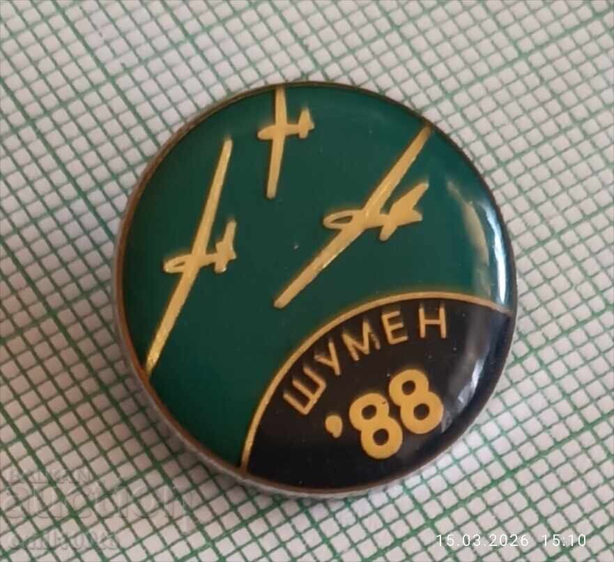 Insignă - Zbor fără motor Șumen 88? Campionatul European? cu preț € 2.00 | 3.91 BGN