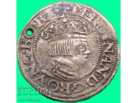 Австрия 3 кройцера 1548 Фердинанд  сребро- изкл.рядка година