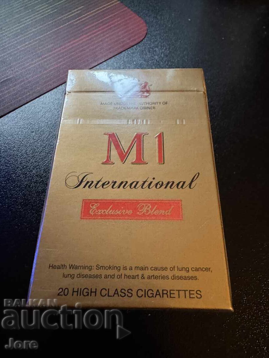 Sealed pack of M1 cigarettes with price € 20.00 | 39.12 BGN