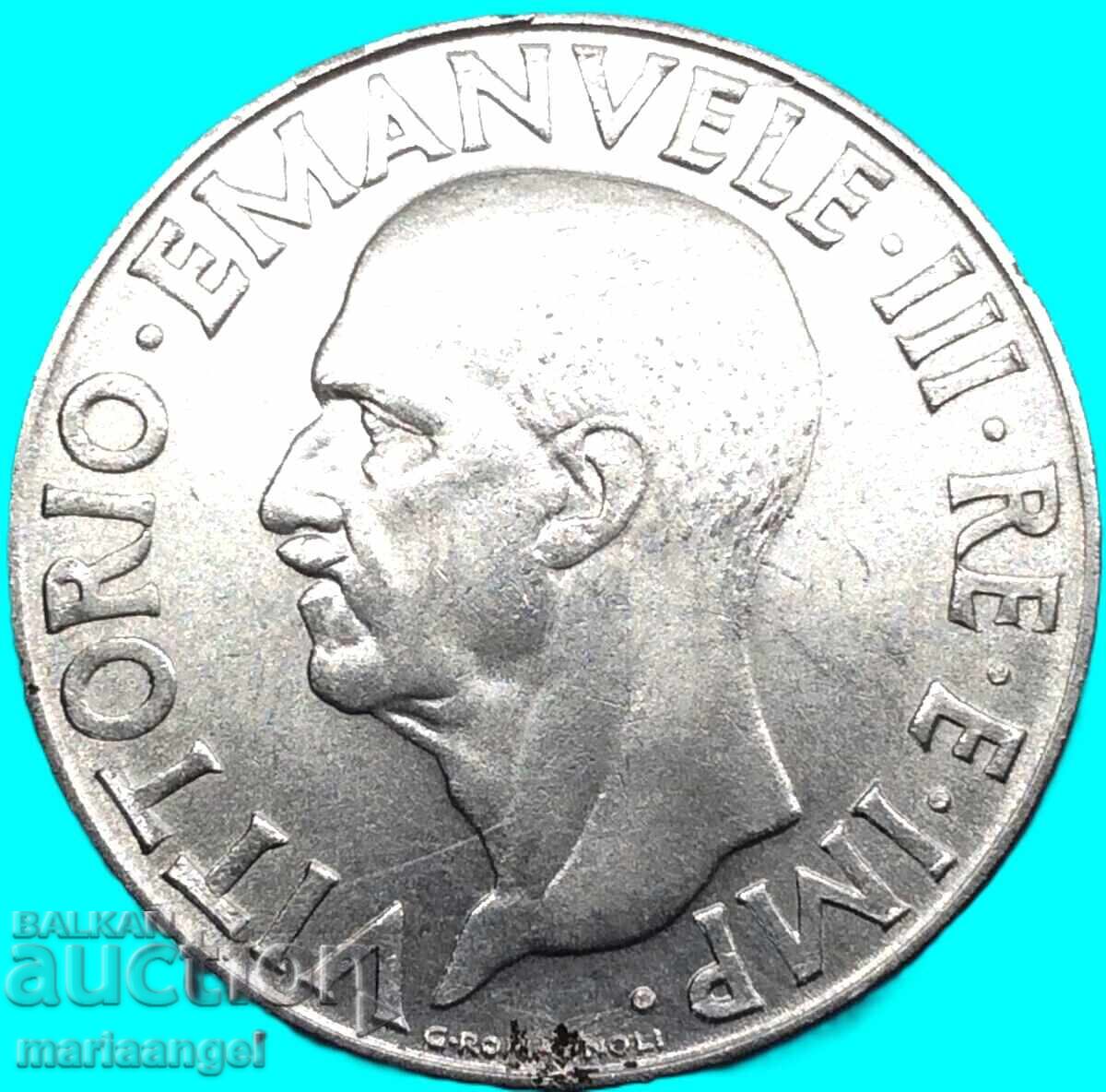 1 Liră 1943 Italia - an rar