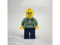 LEGO Minifigură Băiat Pyasŭchno zelen cherep Hanorac cu glugă #6327