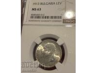 1 lev 1913 ms63