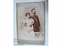 Cardboard Photo Photograph D. Karastoyanov Princely Officer