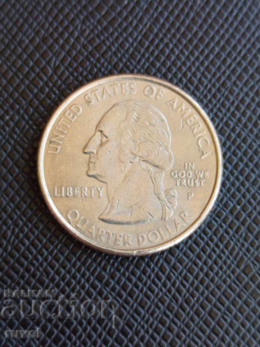 Sfertul de dolar american 2000 cu preț € 0.55 | 1.08 BGN