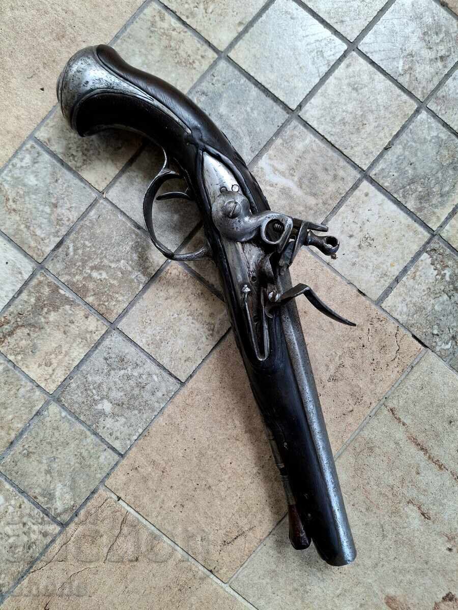 Pistolet cu cremene, pistol, cu cremene, țevi, luptător, pușcă