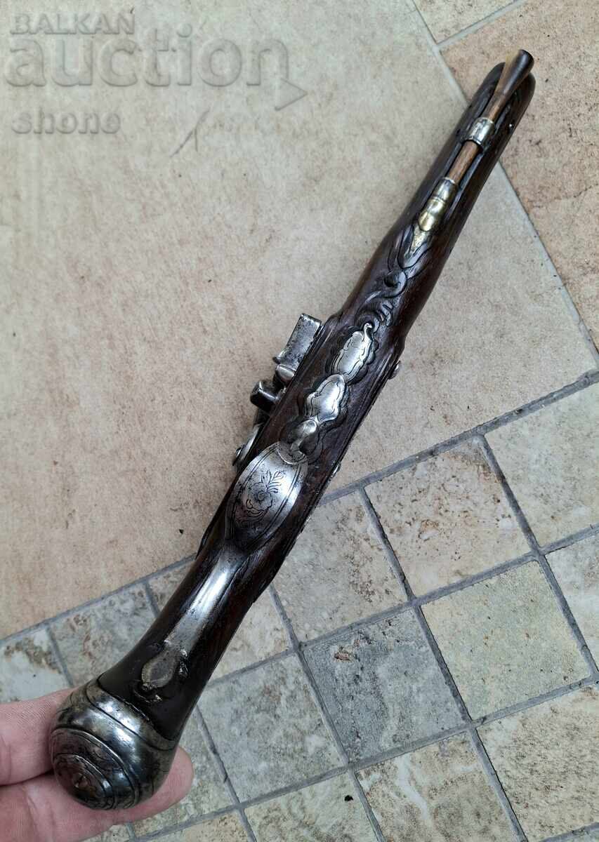 Auction Flintlock pistol, pistol, flintlock, shishane, fighting, rifle Auction Flintlock pistol, pistol, flintlock, shishane, fighting, rifle