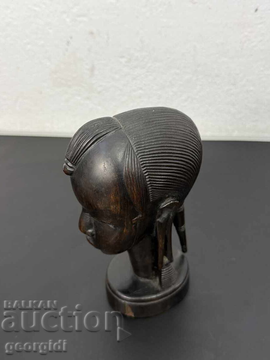 African carving - ebony bust of a woman. №7965 - 7 African carving - ebony bust of a woman. №7965 - 7