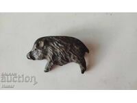 Emblemă de vânătoare mistreț, vier