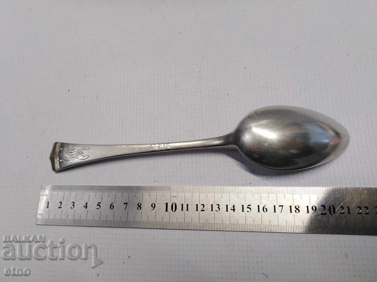 Licitație LINGURĂ MARE DIN ARGINT 0.800, AUSTRIA 1872-1922, MONOGRAMĂ