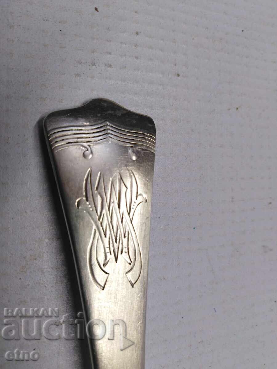 Livrarea LINGURĂ MARE DIN ARGINT 0.800, AUSTRIA 1872-1922, MONOGRAMĂ