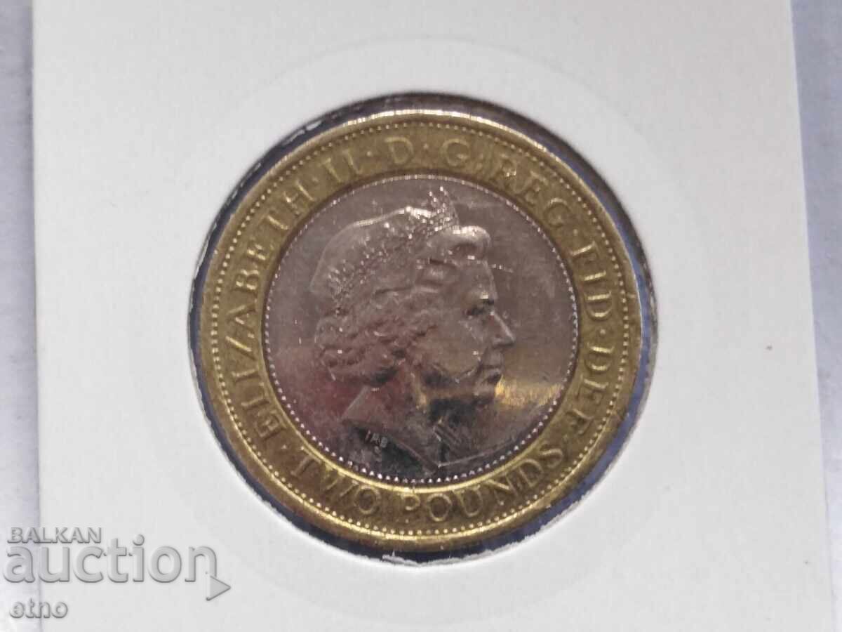 2 LIRĂ 2014 MAREA BRITANIE, monedă, monede cu preț € 10.00 | 19.56 BGN