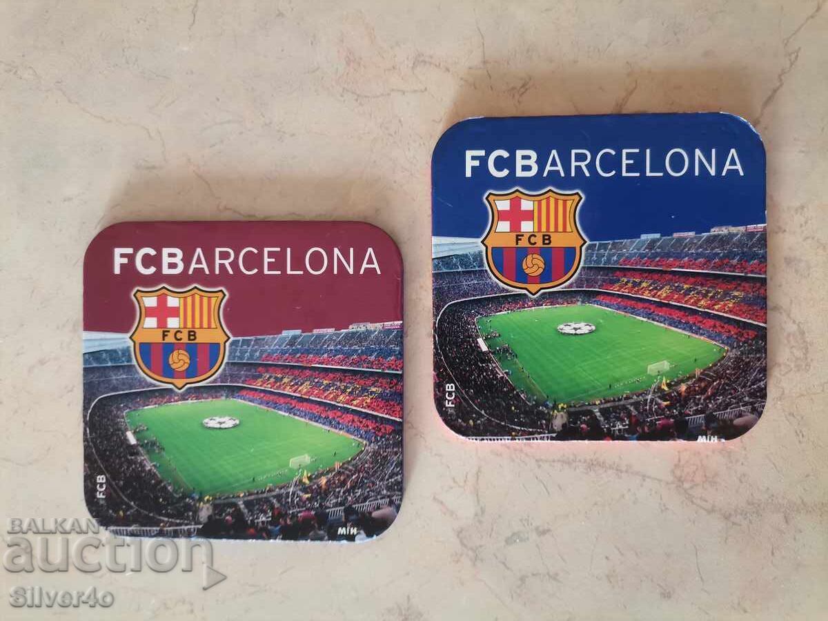 2 suporturi de pahar din plută - FC Barcelona