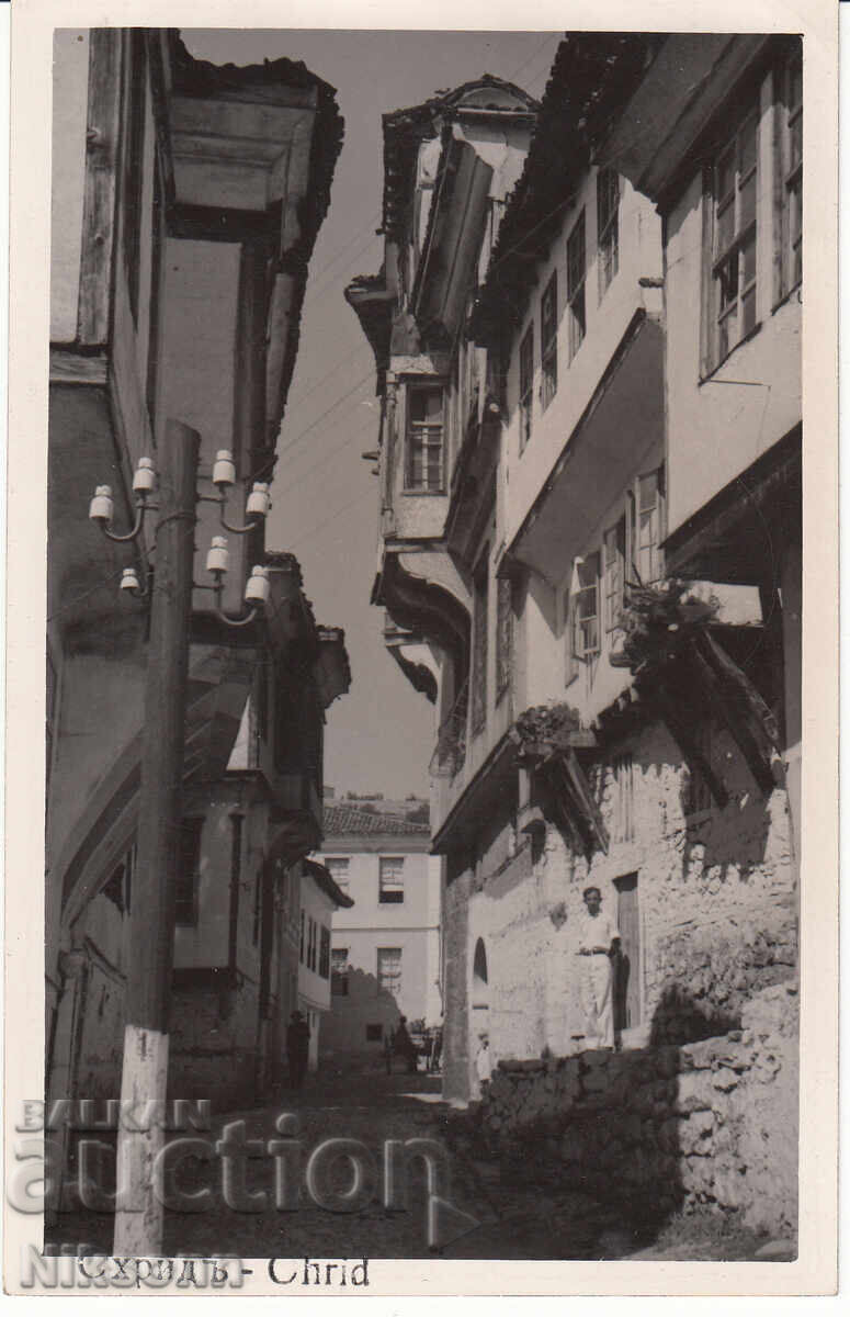 Ohrid vechi case carte poștală 1942