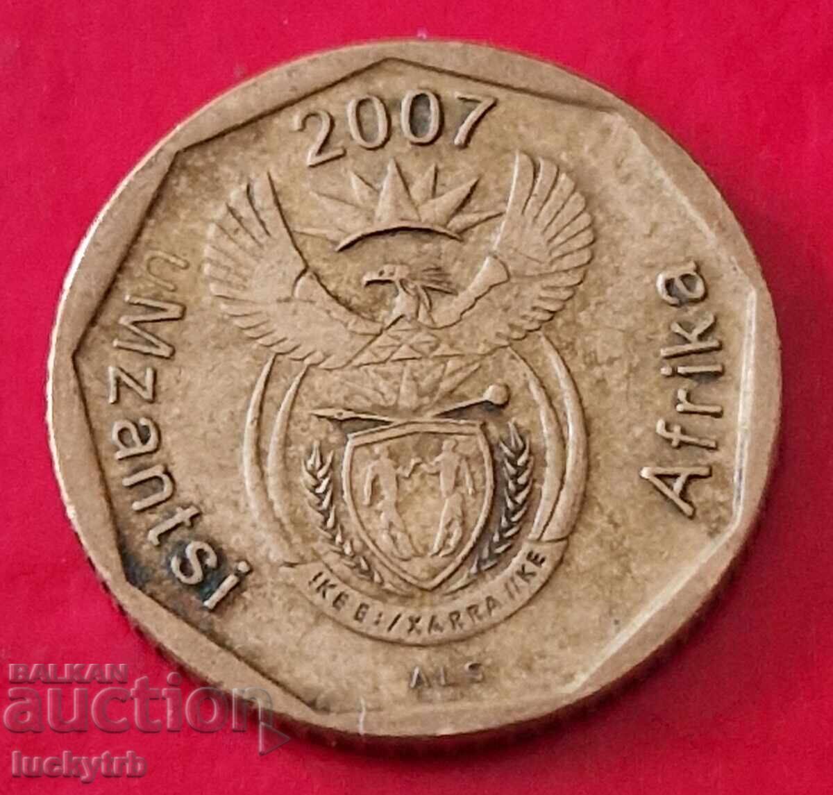 10 цента 2007 - Южна Африка с цена € 1.00 | 1.96 лв.