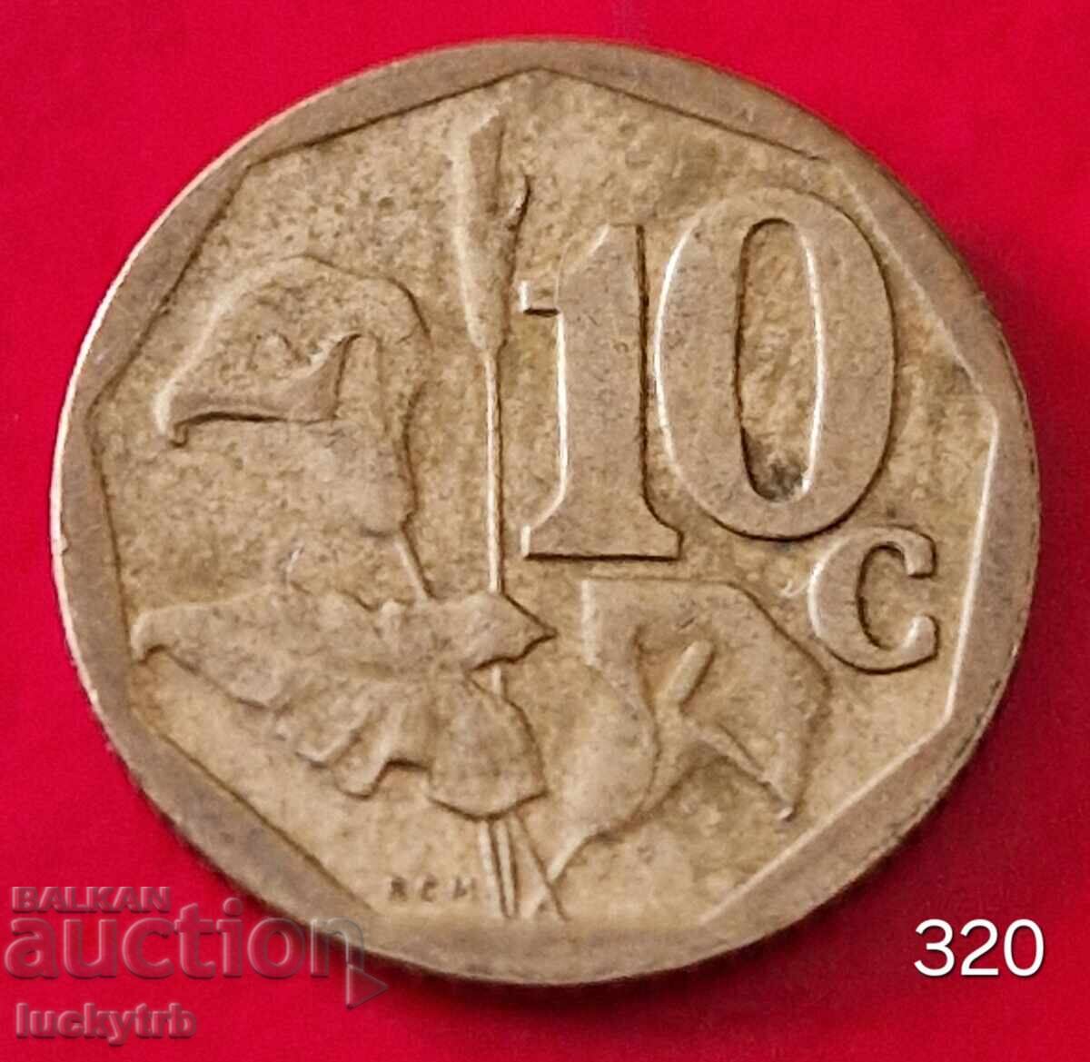 10 cenți 2007 - Africa de Sud