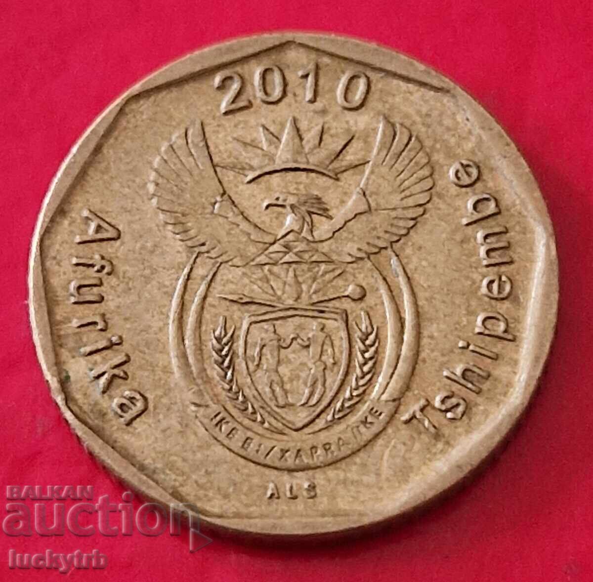 10 cents 2010 - South Africa with price € 0.30 | 0.59 BGN