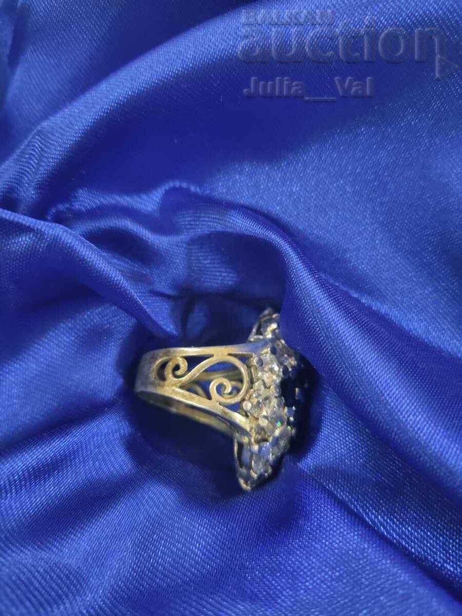 Livrarea Star mare inel argintiu BZC de 0.01 cenți