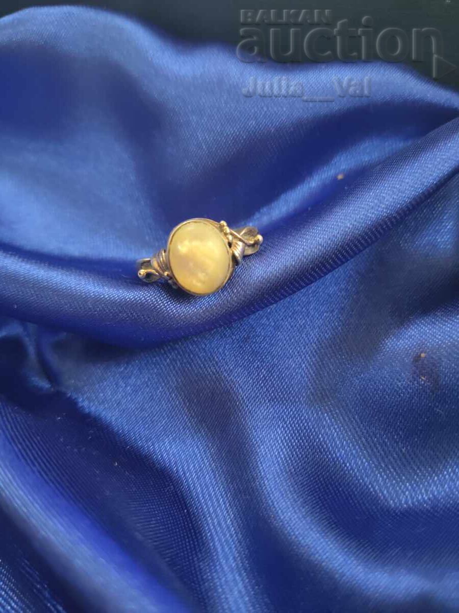 Δημοπρασία Όμορφο ασημένιο δαχτυλίδι με φίλντισι BZC από 0.01 σεντ