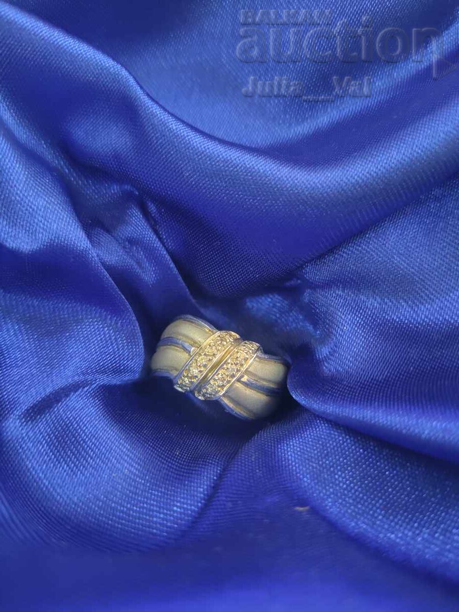 Frumos inel argintiu BZC de 0.01 cenți Frumos inel argintiu BZC de 0.01 cenți