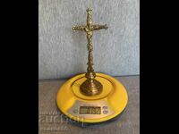 стар настолен бронзов кръст