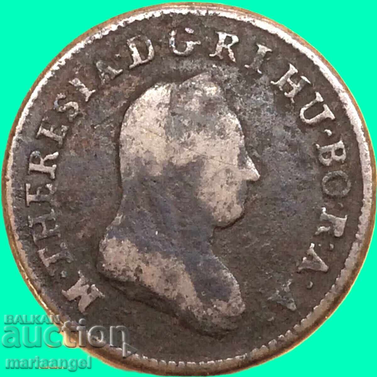 1 kreĭtser 1780 Avstriya 8,22g K-Kremnits Maria Terezia 1740-80 - 7 1 kreĭtser 1780 Avstriya 8,22g K-Kremnits Maria Terezia 1740-80 - 7