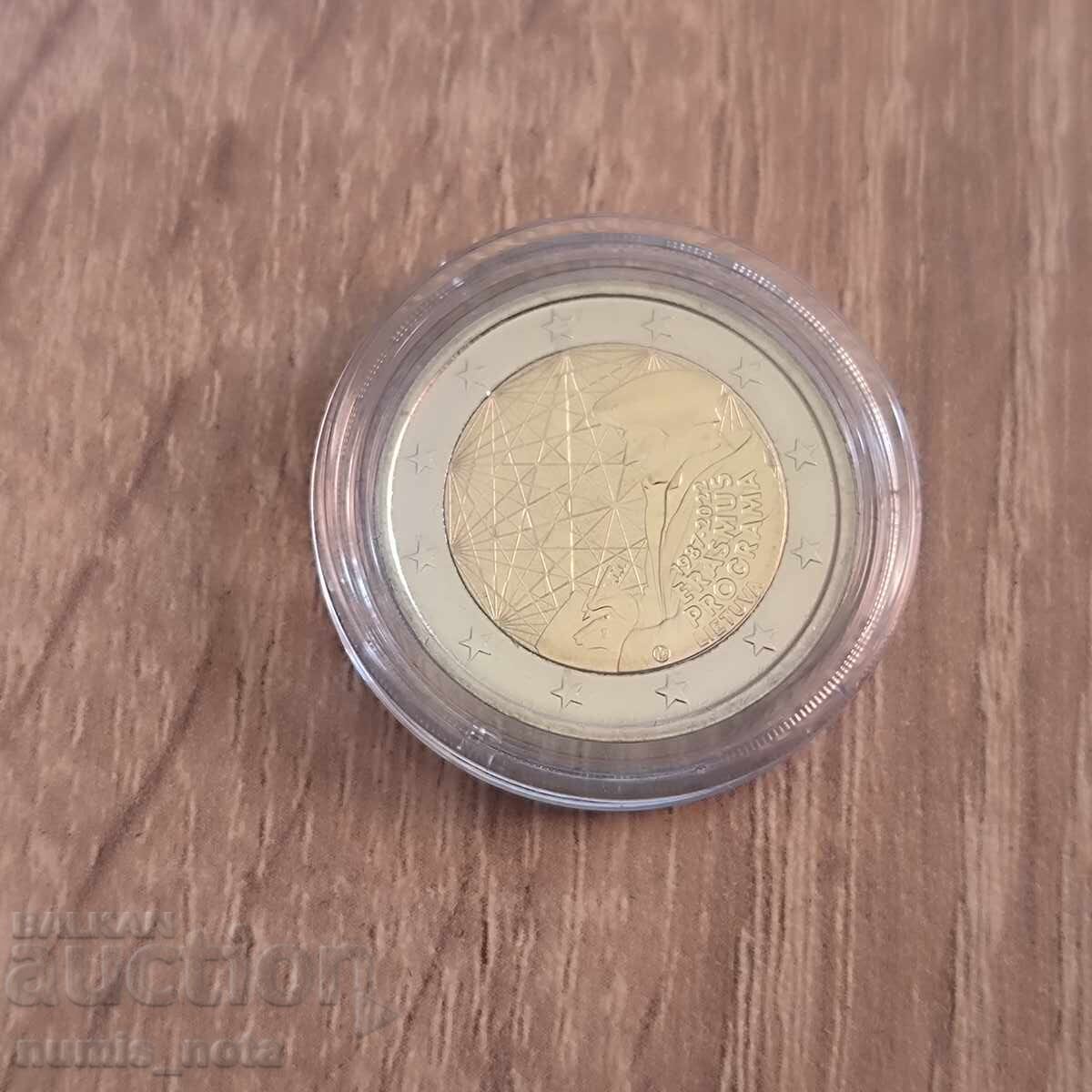 Lituania 2 euro 2022 Program Erasmus