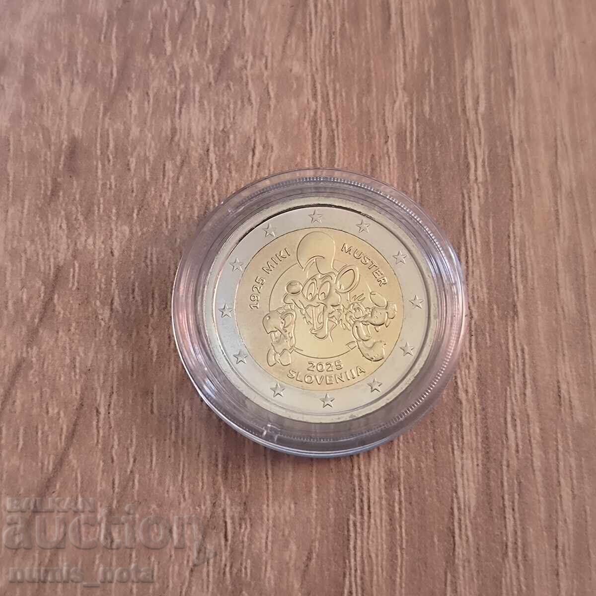 Slovenia 2 euro 2025 Miki Muster Slovenia 2 euro 2025 Miki Muster