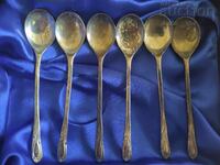 Multe lingurițe vechi de argint, 6 bucăți, BZC, de la 0,01 cenți