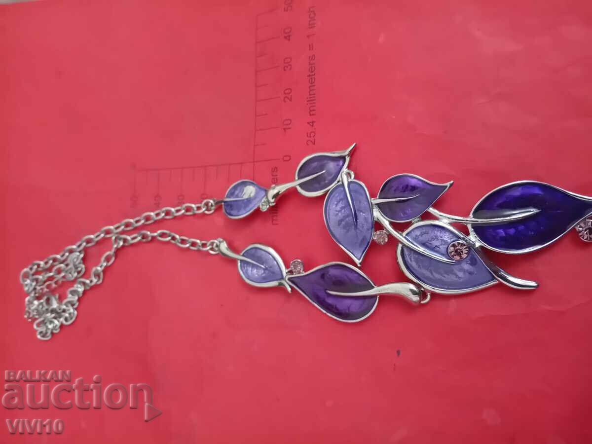 Antique enamel necklace