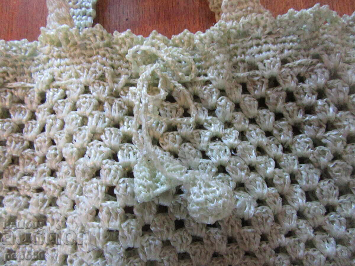 РЪЧНО ПЛЕТЕНА ДАМСКА ЧАНТА ОТ СЕЗАЛ - РАНЕН СОЦ с цена € 3.50 | 6.85 лв.