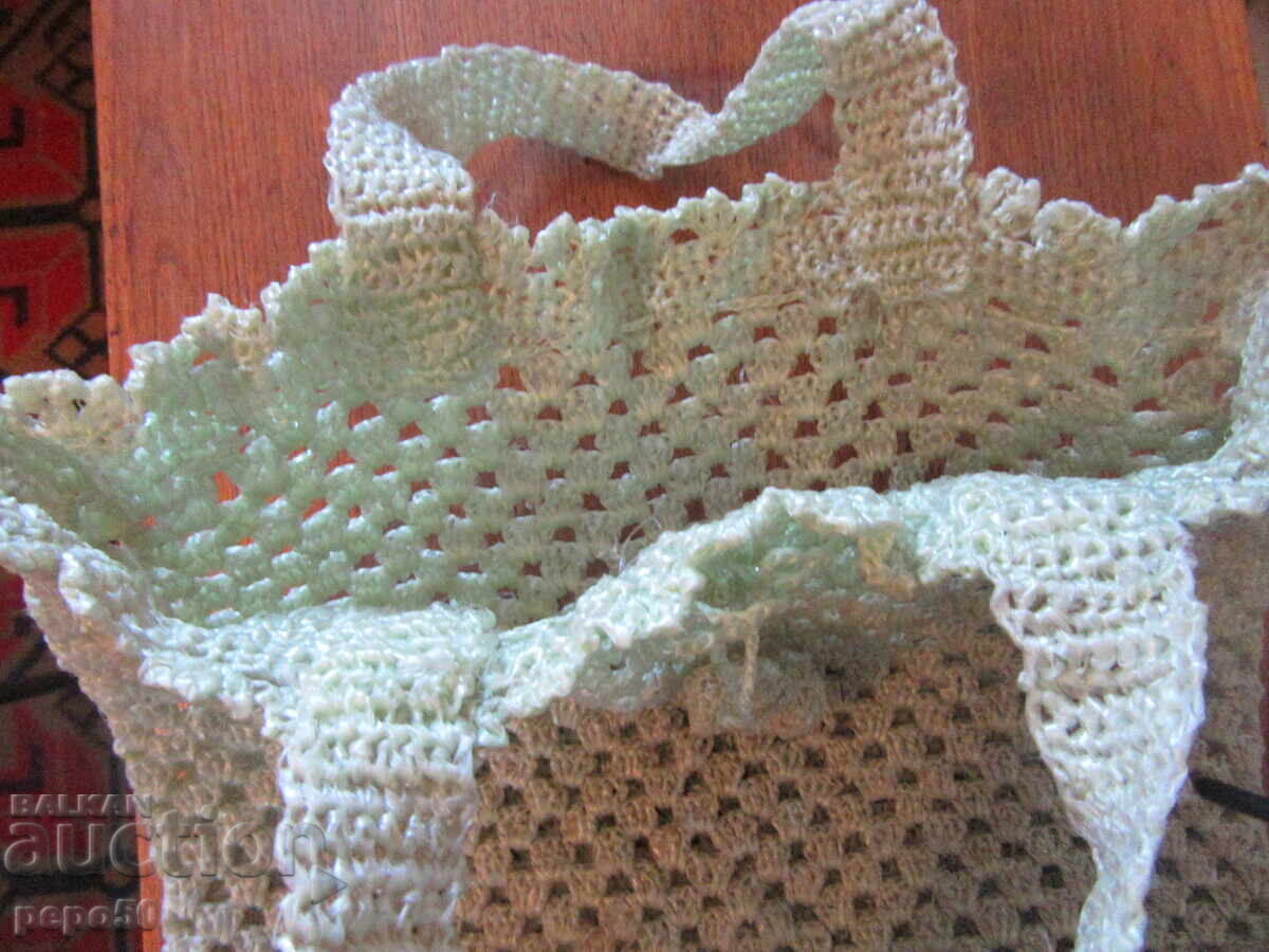 Licitație Geantă de damă din sisal, tricotată manual - SOC TIMPURIU