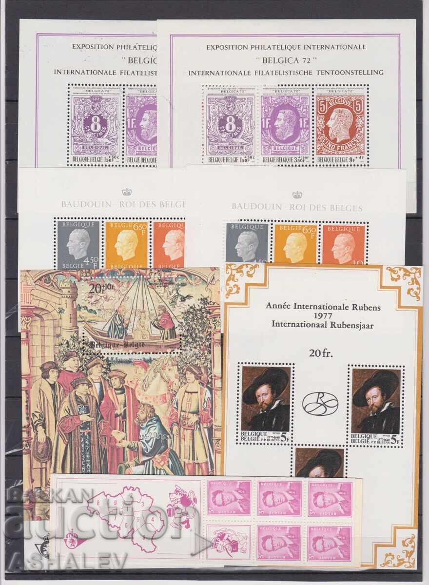 Παράδοση Λοτ Βελγίου από το 1960**+12 μπλοκ**+μπόνους καρτέτα