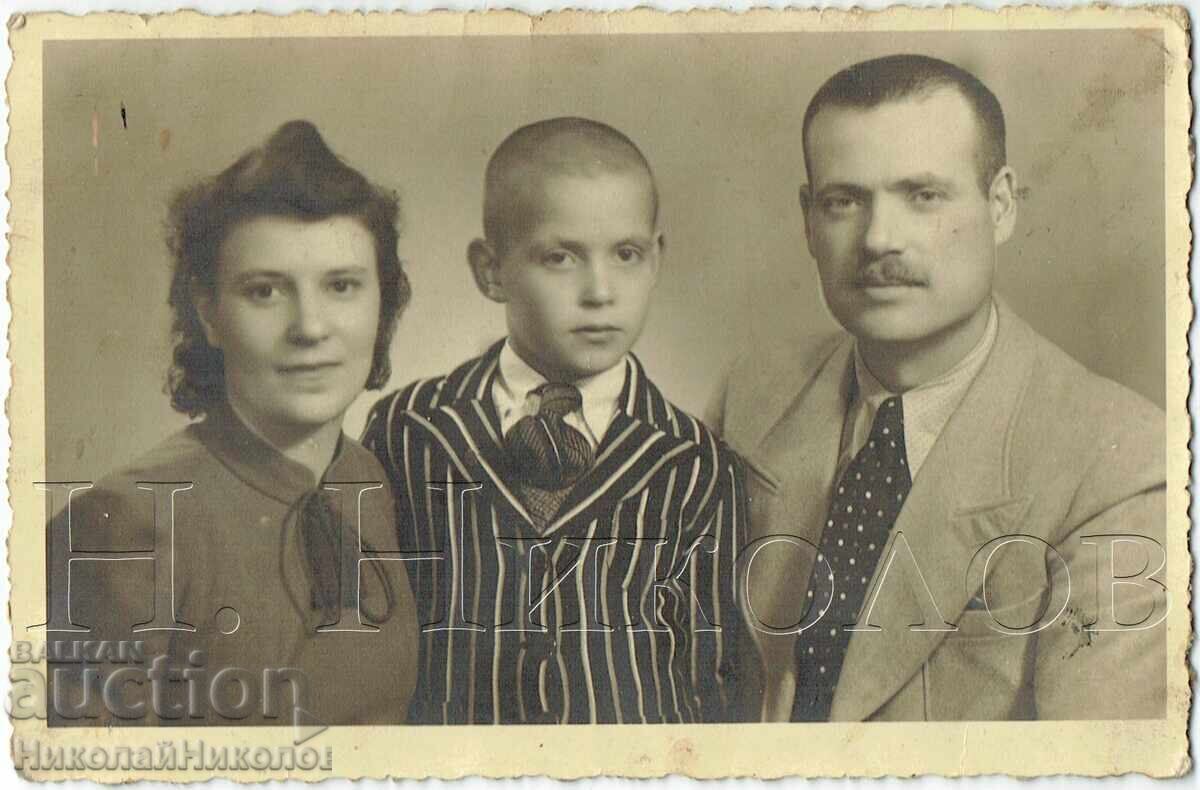 1940 POZĂ VECHE SOFIA PORTRET DE FAMILIE ÎN STUDIO J407