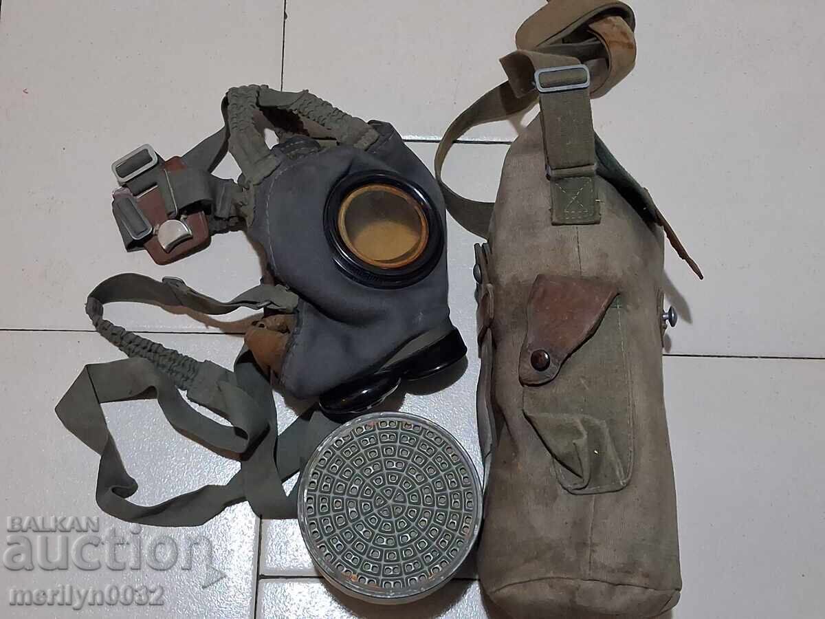 Masca de gaz respirator DVF Kazanlak C-vo Bulgaria 1939 WW2 - 7 Masca de gaz respirator DVF Kazanlak C-vo Bulgaria 1939 WW2 - 7
