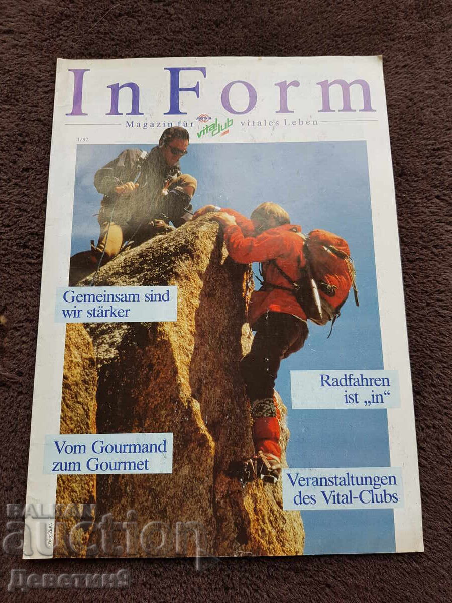 Revista "In Form" - Nr. 1, 1992