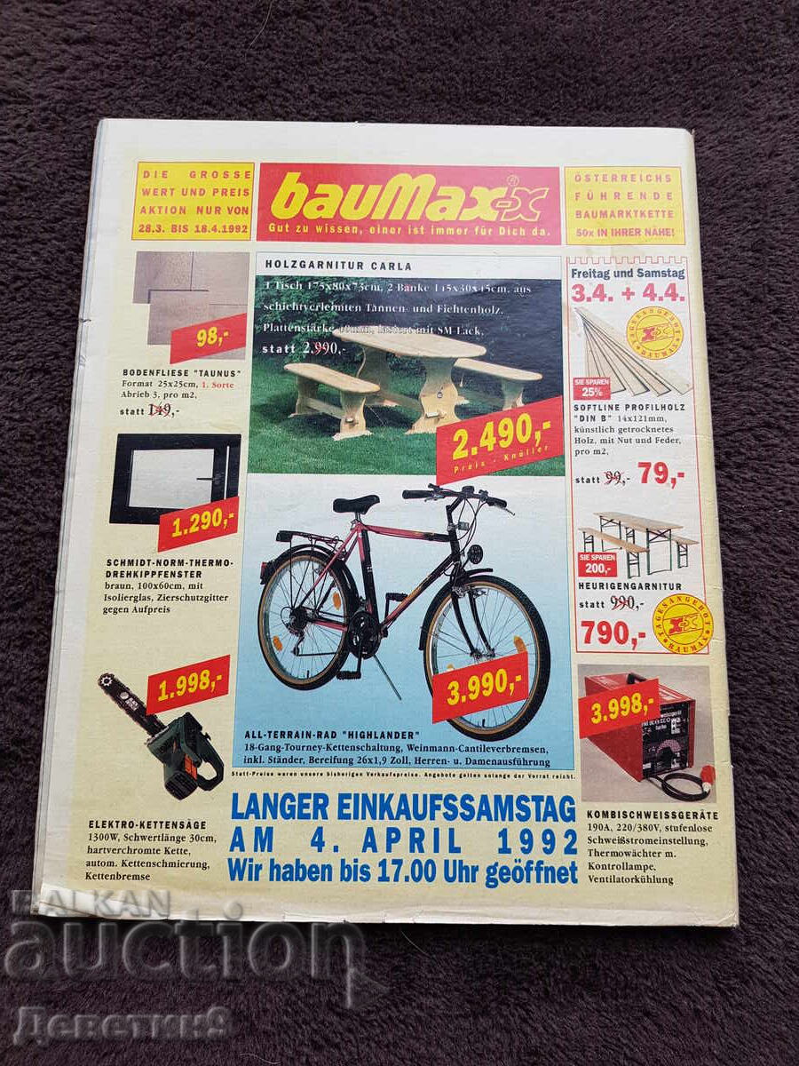 Revista "Die ganze Woche" - Nr. 14, 1992 cu preț € 9.00 | 17.60 BGN Revista "Die ganze Woche" - Nr. 14, 1992 cu preț € 9.00 | 17.60 BGN