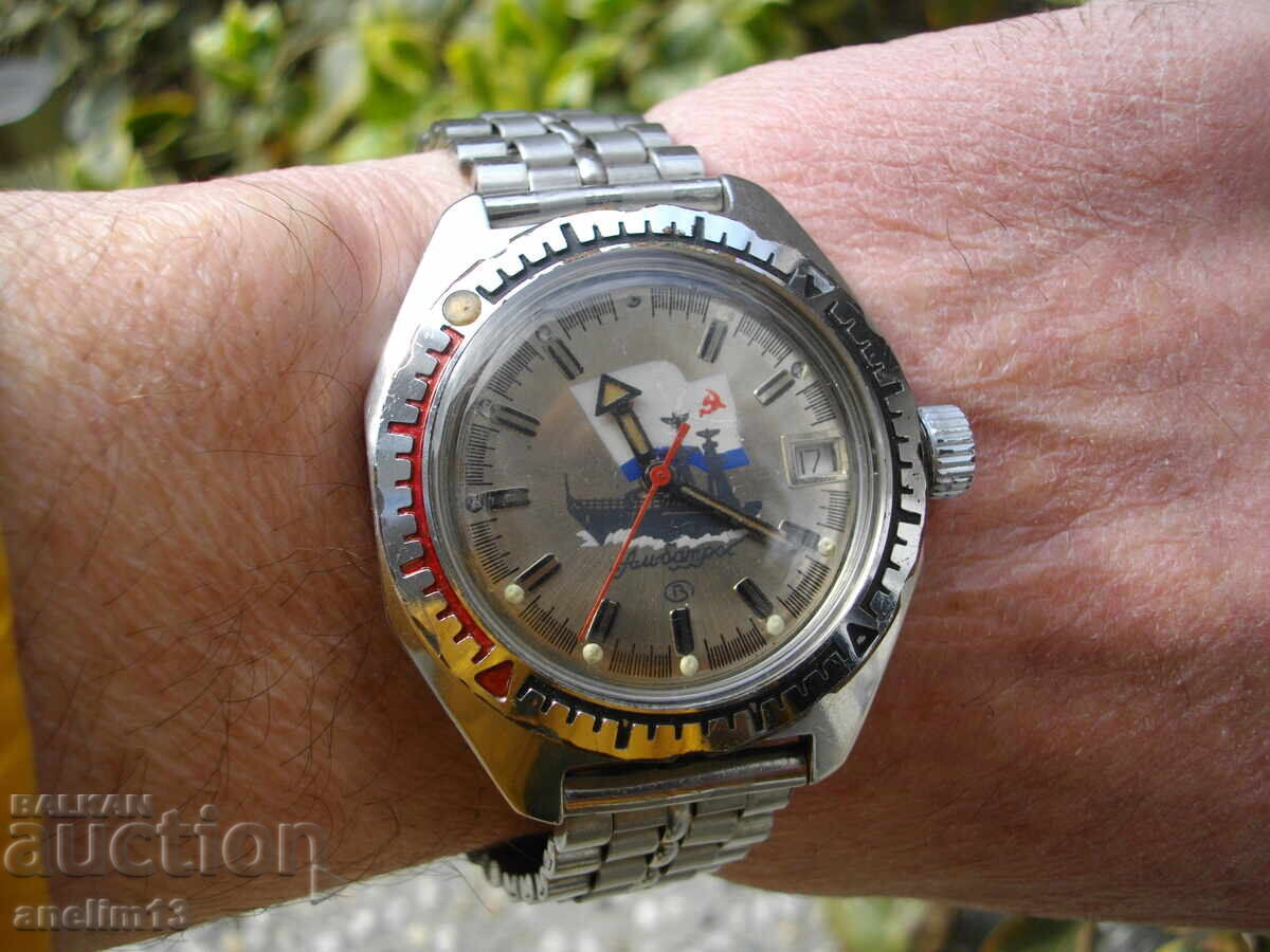 Ceas de comandă din oțel Vostok Amphibia Albatros