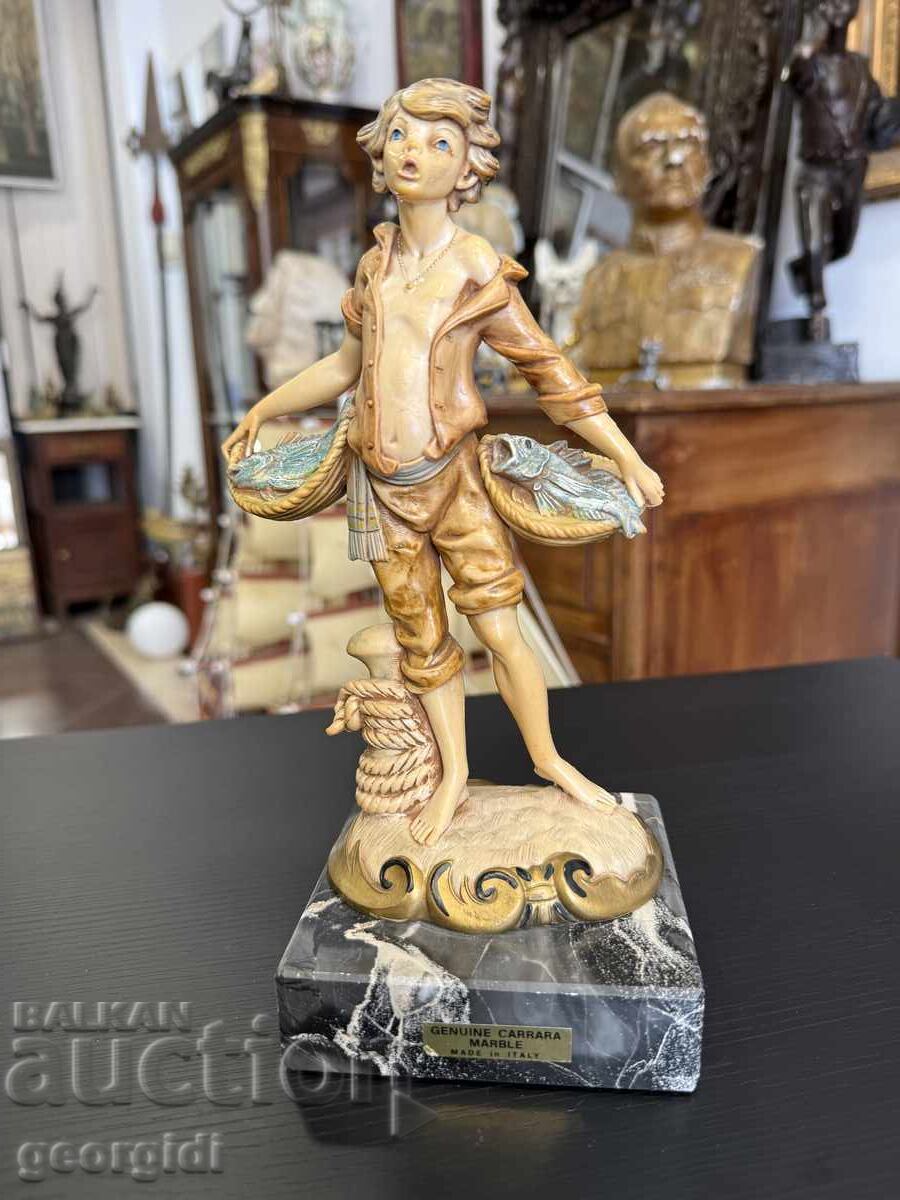 Ιταλική Σταμνίτσα "Ο Νεαρός Ψαράς" - Simonetti No7969