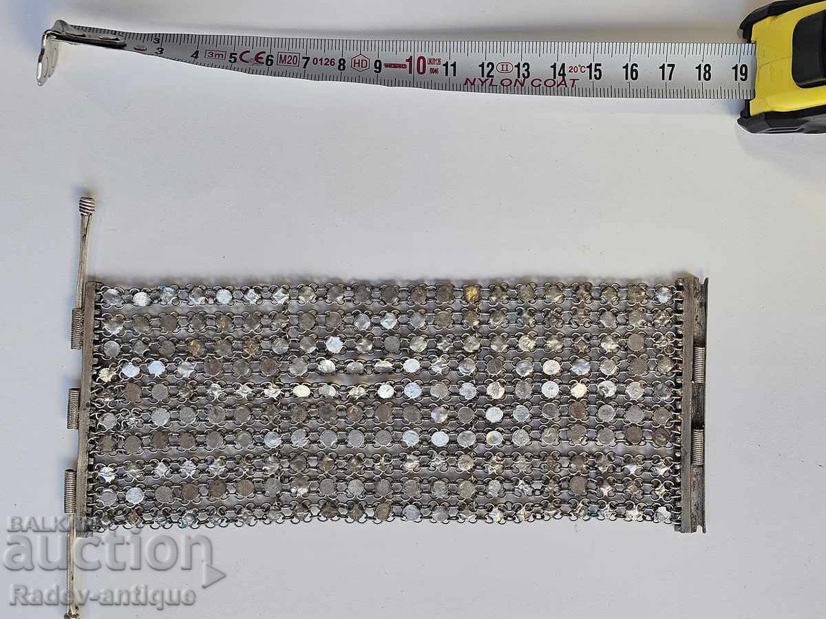 Brățară etnică bulgărească renascentistă din argint, impresionantă - 5