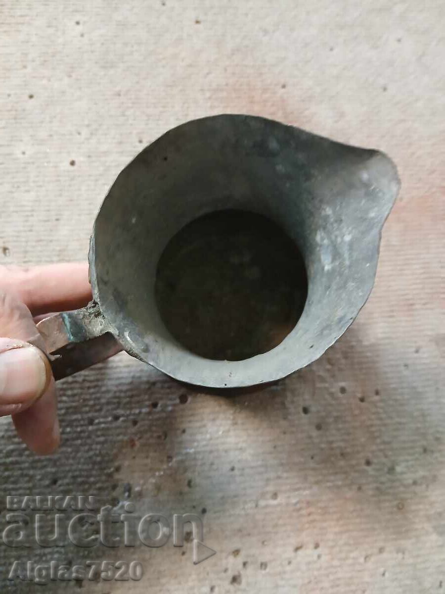 Delivery of Copper, forged, heavy chalice for communion