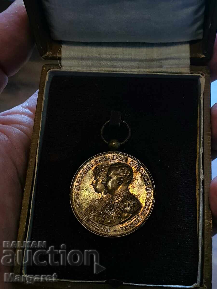 Knyazhestvo Bŭlgariya Medal Svatbata na Ferdinand Knyazhestvo Bŭlgariya Medal Svatbata na Ferdinand